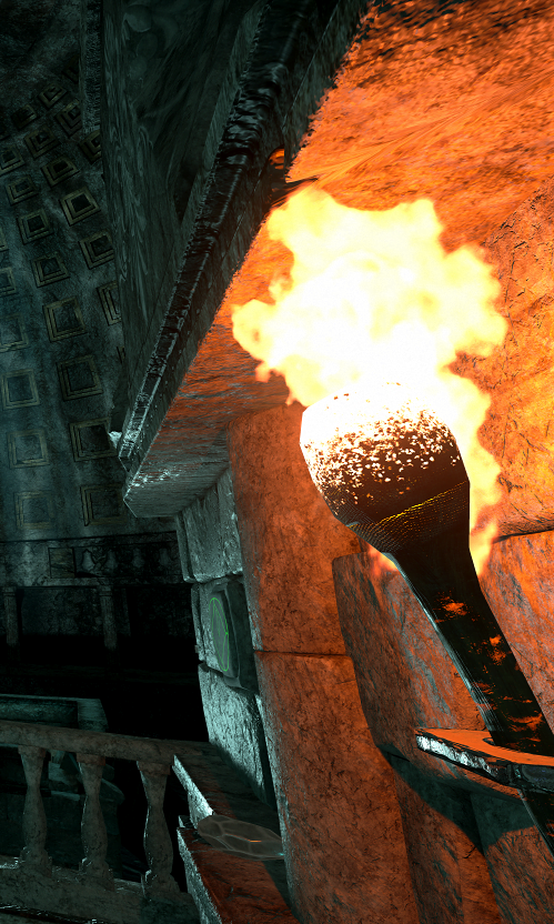 torcia interna all'airlock
